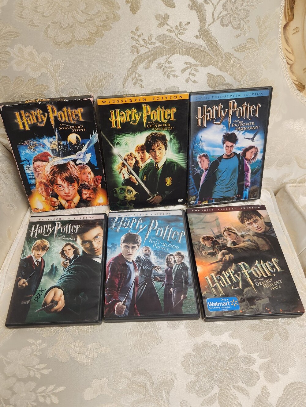 6 Harry Potter DVD Movies Lot